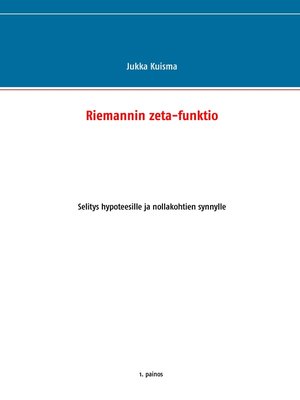 cover image of Riemannin zeta-funktio